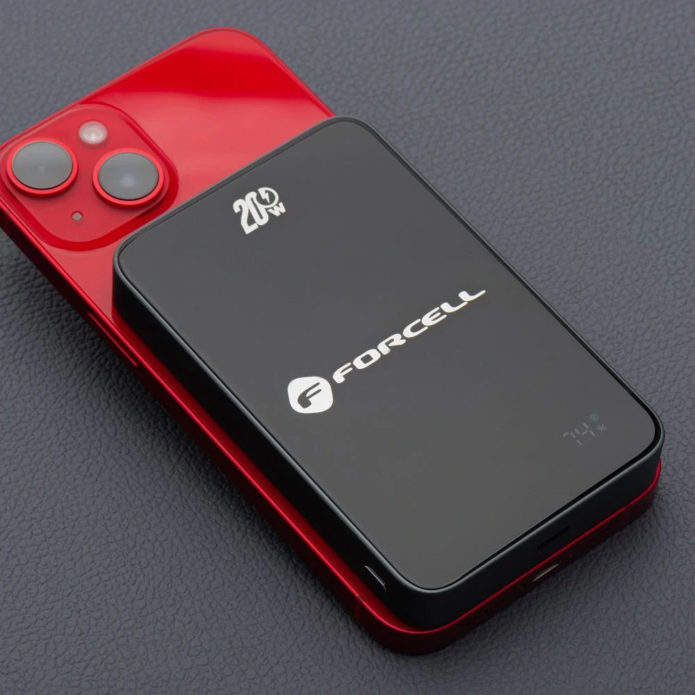 Powerbanka Forcell F-Energy F10K8 MagSafe 10 000 mAh - černá