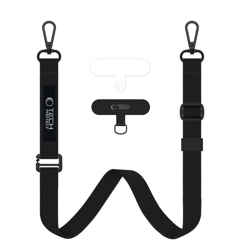 Tech-Protect C6S Crossbody Šňůrka 2v1 – černá