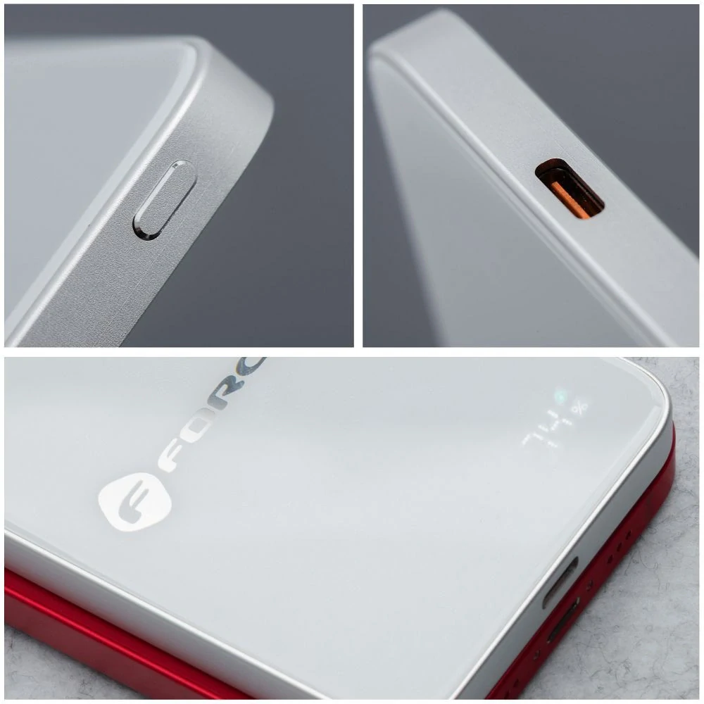 Powerbanka Forcell F-Energy F5K8 MagSafe 5 000 mAh - bílá
