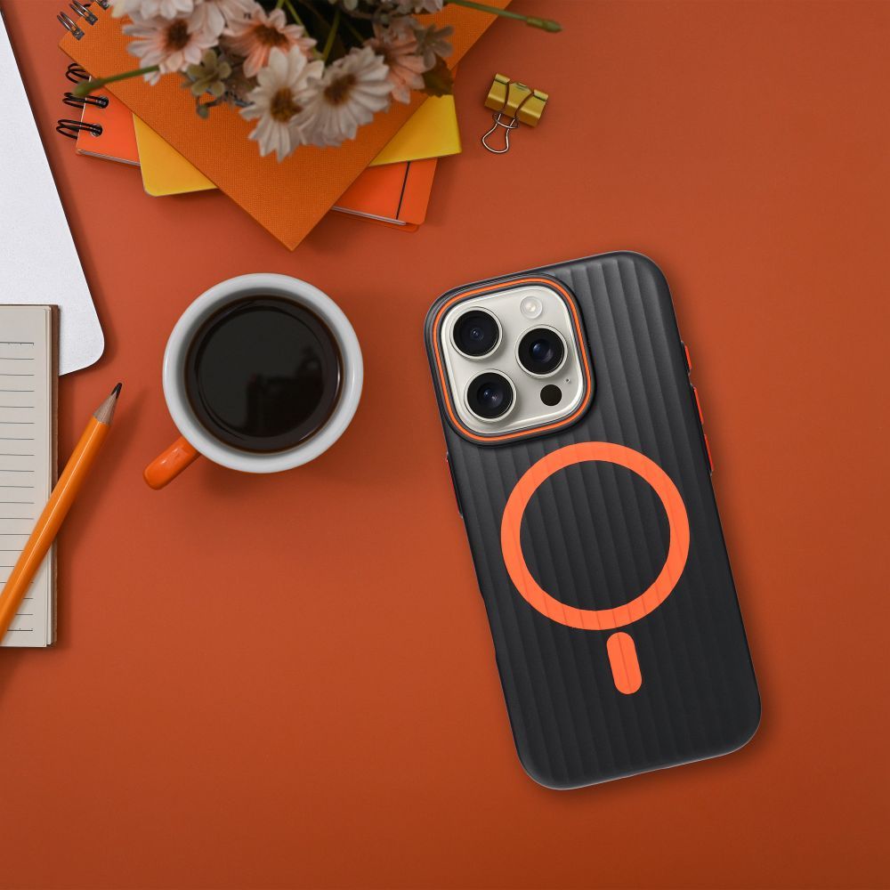 Pouzdro Simply MagSafe iPhone 16 Pro titan černé