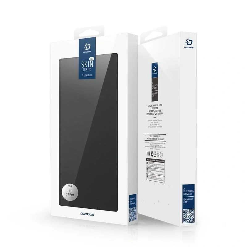 Dux Ducis Skin Pro iPhone 17 Pro – černé flipové pouzdro
