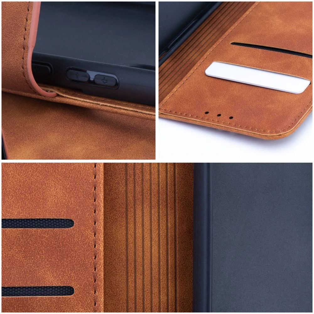 Flip pouzdro TENDER Book iPhone 17 – hnědé