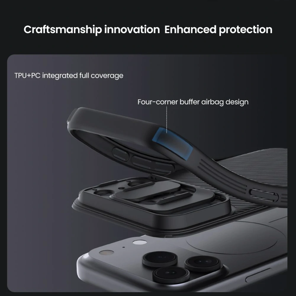 Nillkin CamShield PRO iPhone 17 Pro – černý kryt