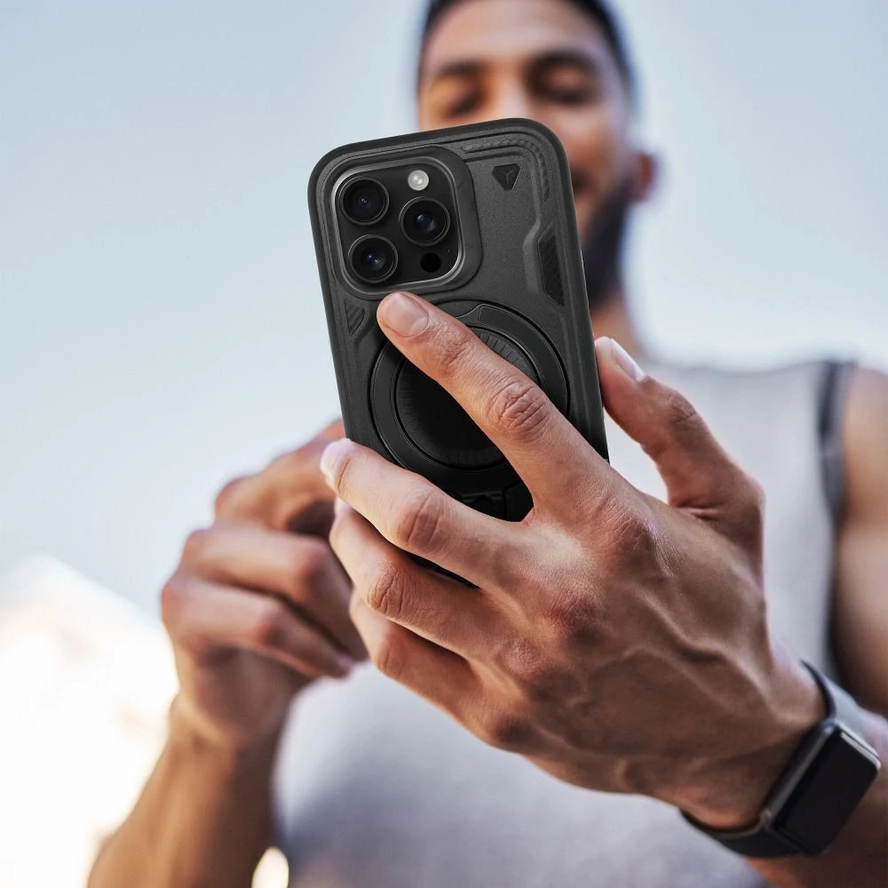 Frost Armor odolný kryt iPhone 16e / iPhone 17e – černý obal