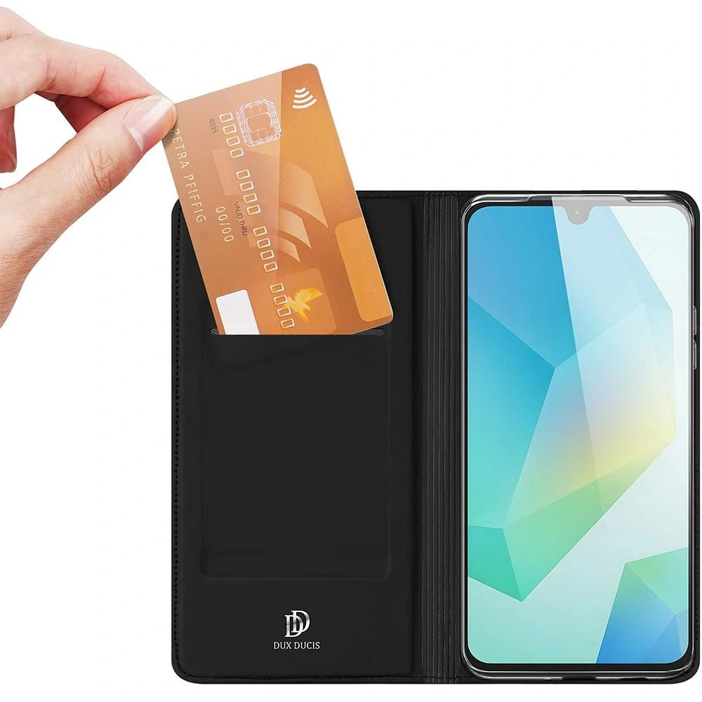 Flipové pouzdro Dux Ducis Skin Pro Samsung Galaxy A17 5G – černé