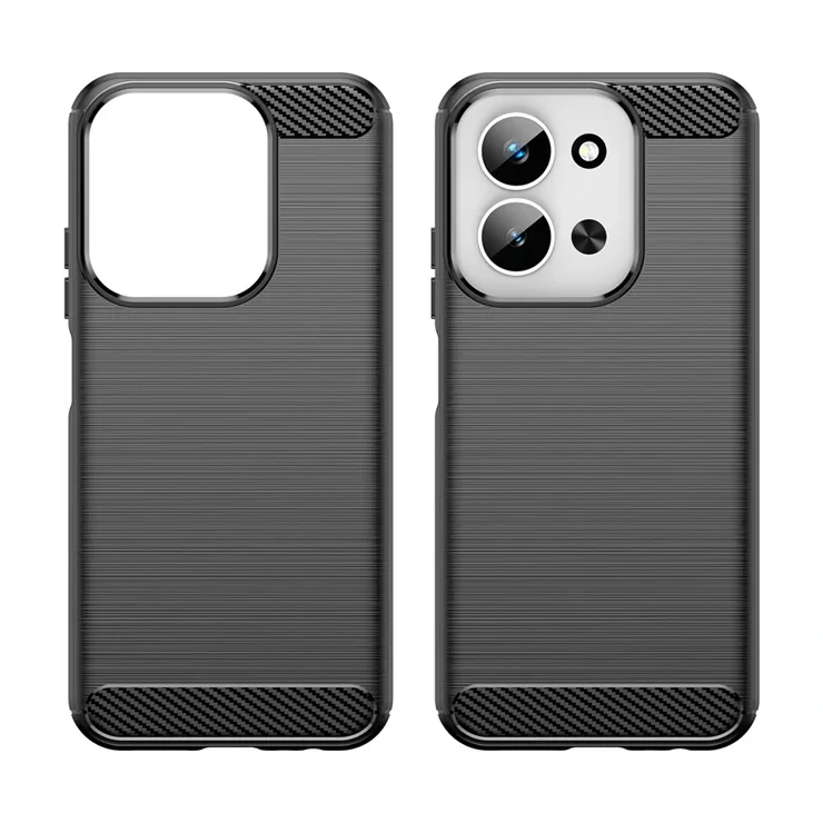 Silikonové pouzdro Carbon Xiaomi Redmi 15C – černé