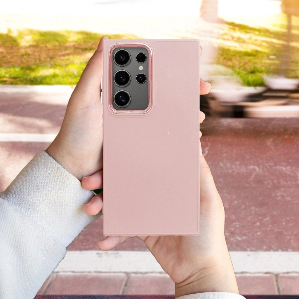 Forcell Frame pouzdro Samsung Galaxy A06 – pudrově růžové