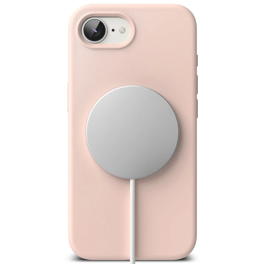Kryt na mobil iPhone 16e Ringke Silicone MagSafe růžový