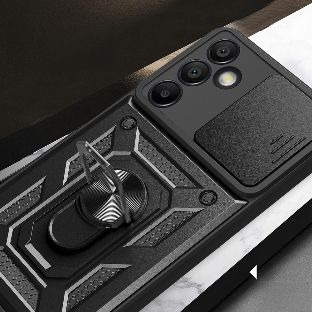 Odolné pouzdro na mobil Samsung Galaxy A36 Hybrid Armor Camshield černé