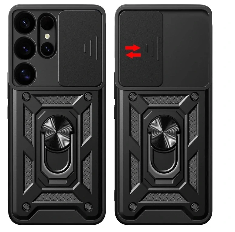 Odolný kryt na mobil Samsung Galaxy S25 Ultra - Camshield růžový