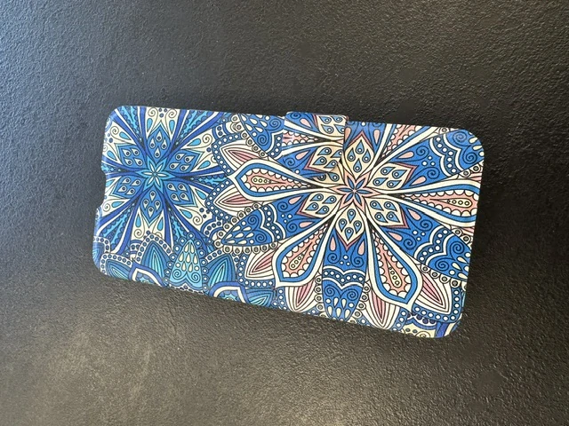 Flipové pouzdro Mobiwear - Huawei Nova 5T - V108P Modré mandala květy - trochu polité saponátem