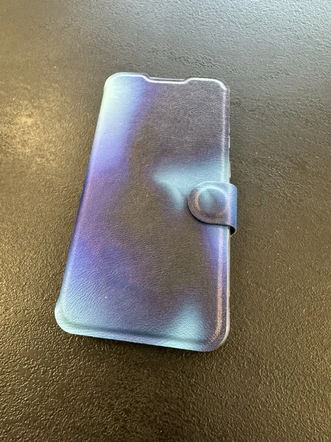 Flipové pouzdro Mobiwear - Samsung Galaxy S23 FE - VP68S Modrý odstín - trochu polité saponátem