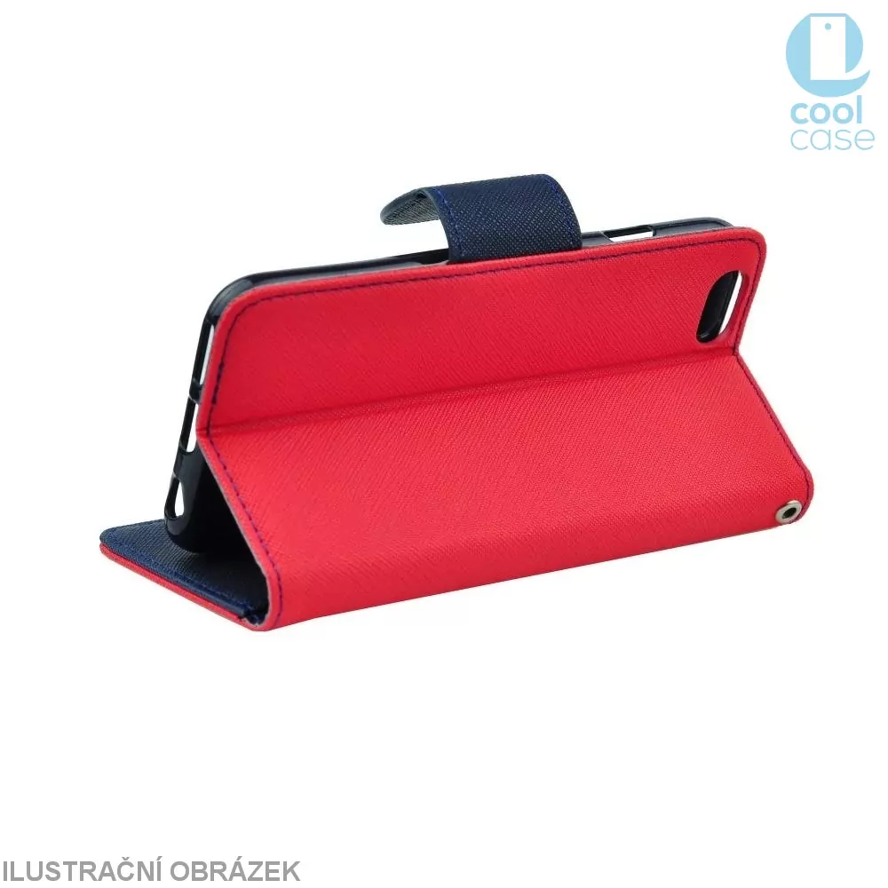Flipové pouzdro na mobil Coolcase FANCY BOOK Huawei P9 Lite (2017) Červené