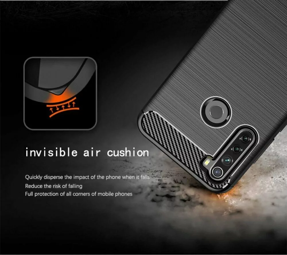 Silikonové pouzdro Coolcase CARBON na mobil Xiaomi Redmi Note 8T Černé