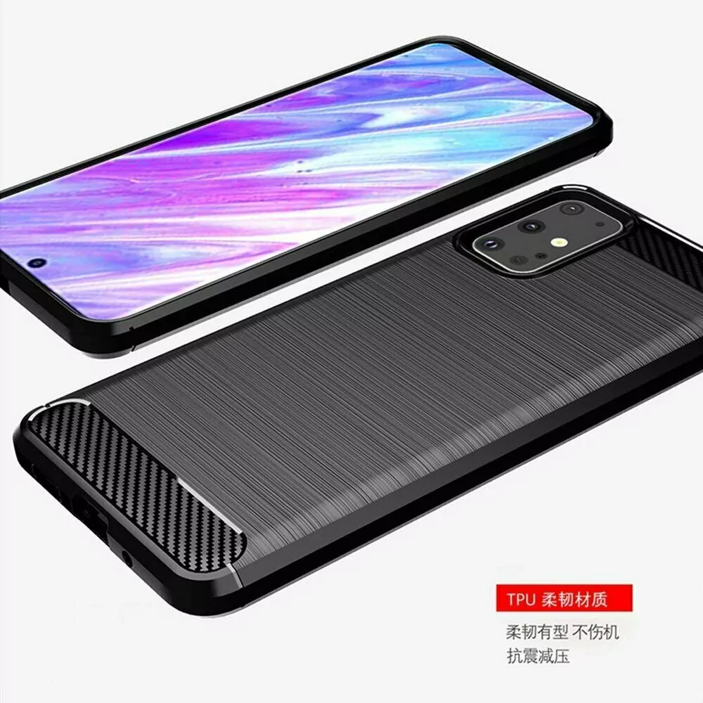 Silikonové pouzdro Coolcase CARBON na mobil Samsung Galaxy S20 Černé