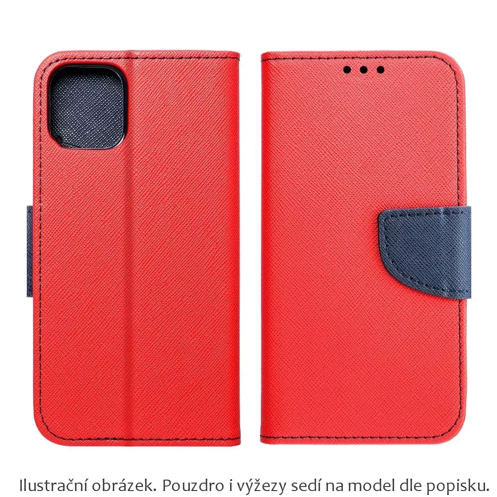 Flipové pouzdro Coolcase FANCY BOOK na mobil Huawei P10 Lite červené