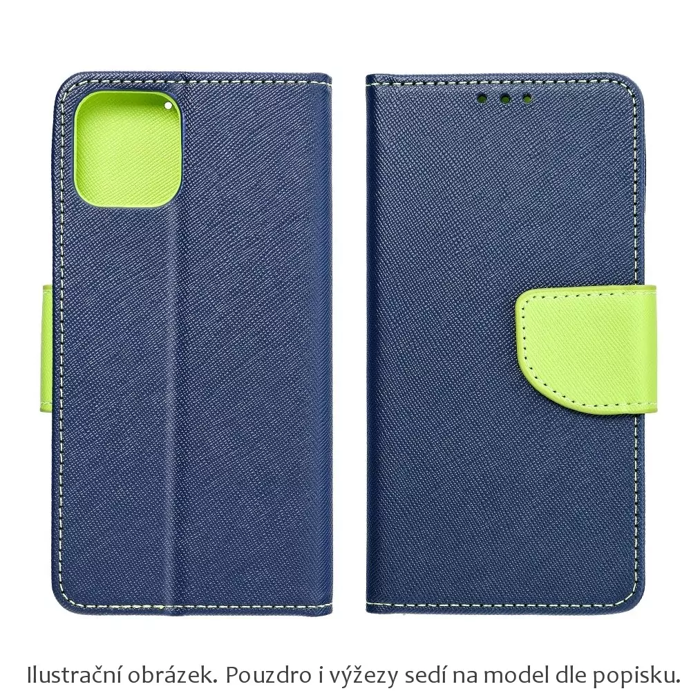 Flipové pouzdro na mobil Coolcase Fancy Book Samsung Galaxy A72 modré