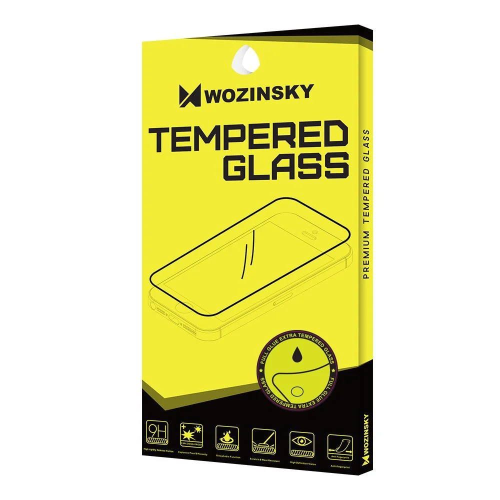 Ochranné tvrzené sklo Wozinsky pro Motorola Moto G50, na celý displej, černé