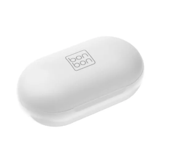 Bezdrátová handsfree bluetooth špuntová sluchátka Bonbon TWS, bílá