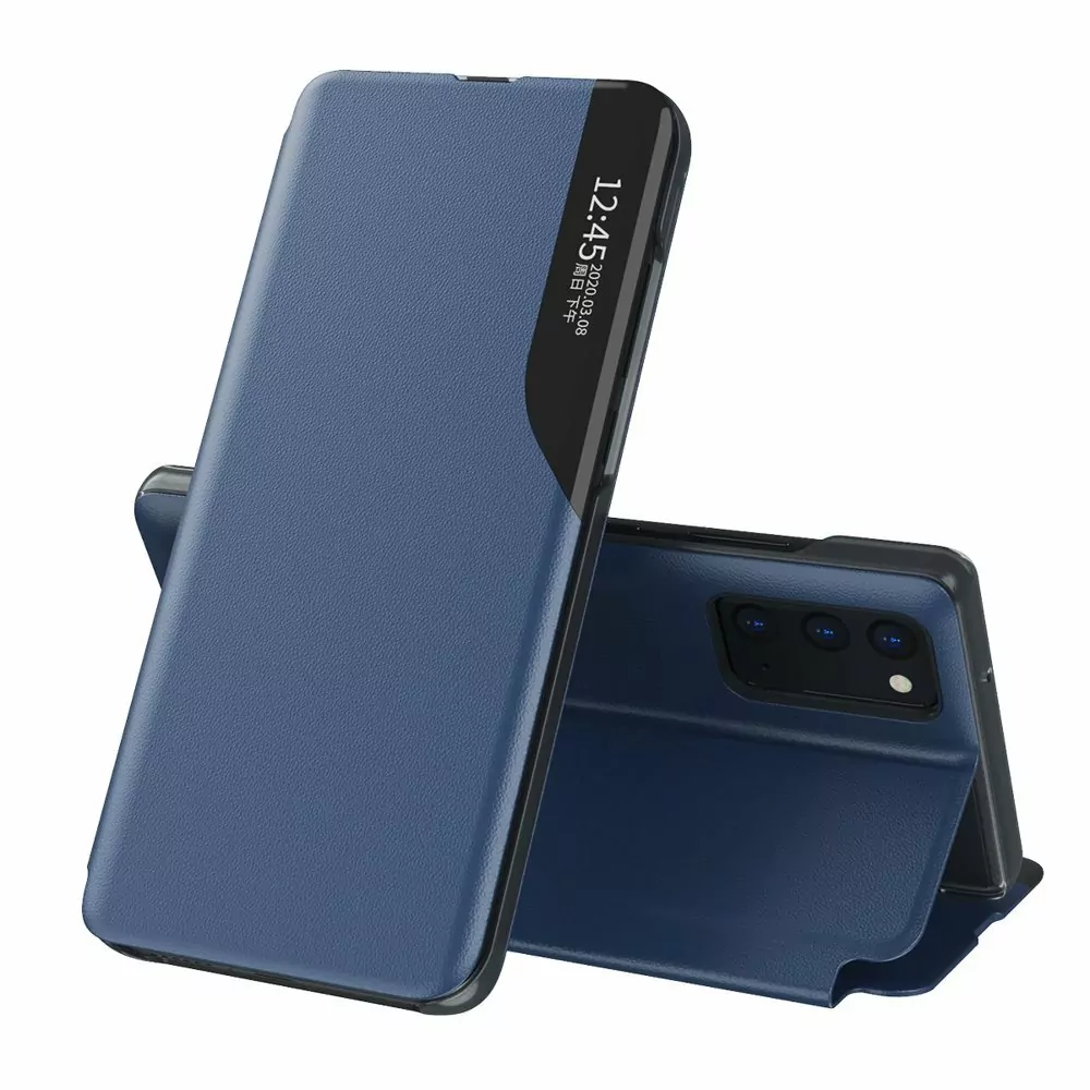 Flipové pouzdro Smart View Magnet na mobil Xiaomi POCO M4 Pro 5G / Xiaomi Redmi Note 11S 5G navy modré
