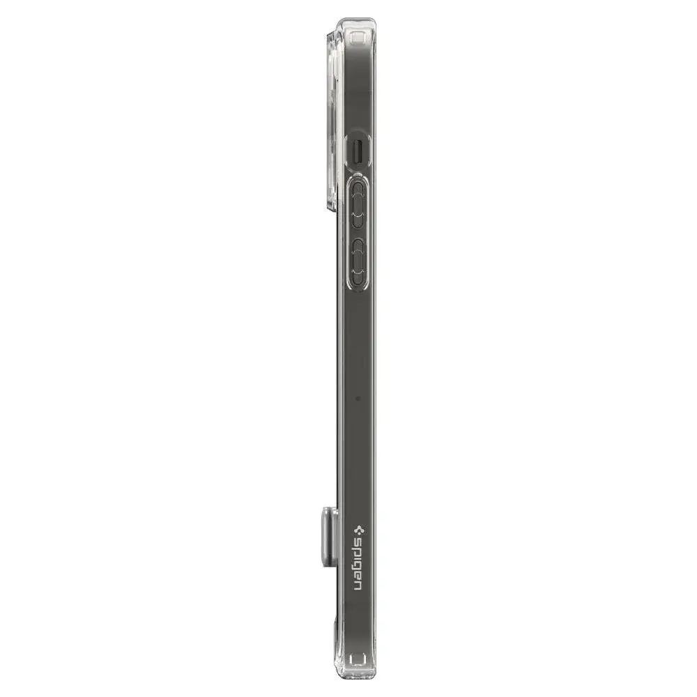 Bytelné silikonové pouzdro SPIGEN ULTRA HYBRID "S" na mobil Apple iPhone 14 Pro Čiré se stojánkem