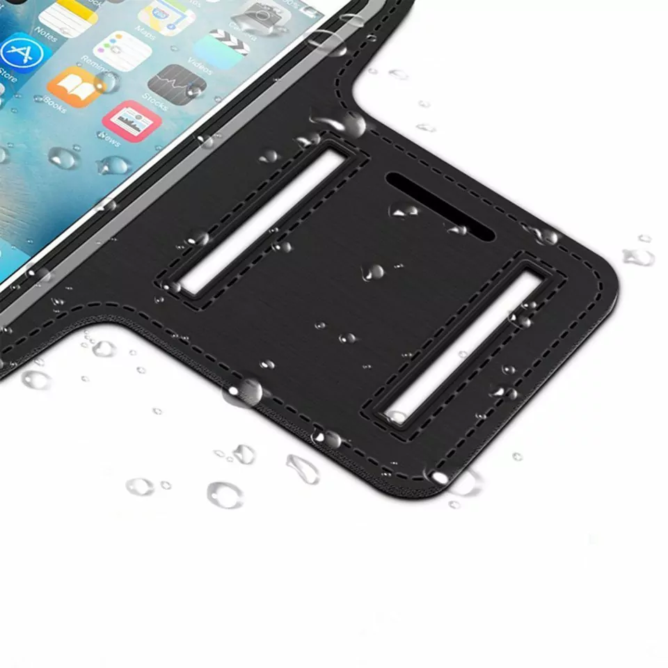 Sportovní pouzdro na ruku na běhání ARMBAND pro mobily do 6" černé