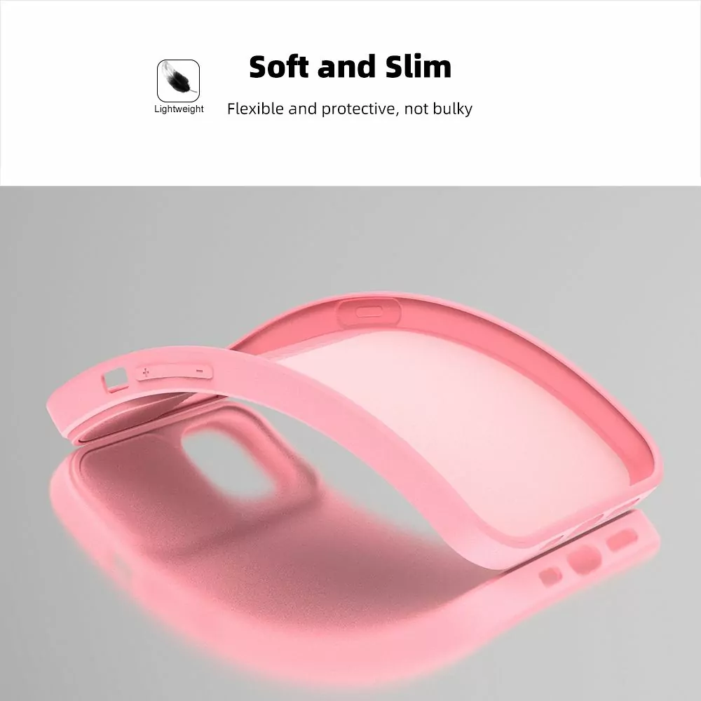Silikonové pouzdro SLIDE Case s krytkou fotoaparátu na mobil Xiaomi Redmi 10C Růžové