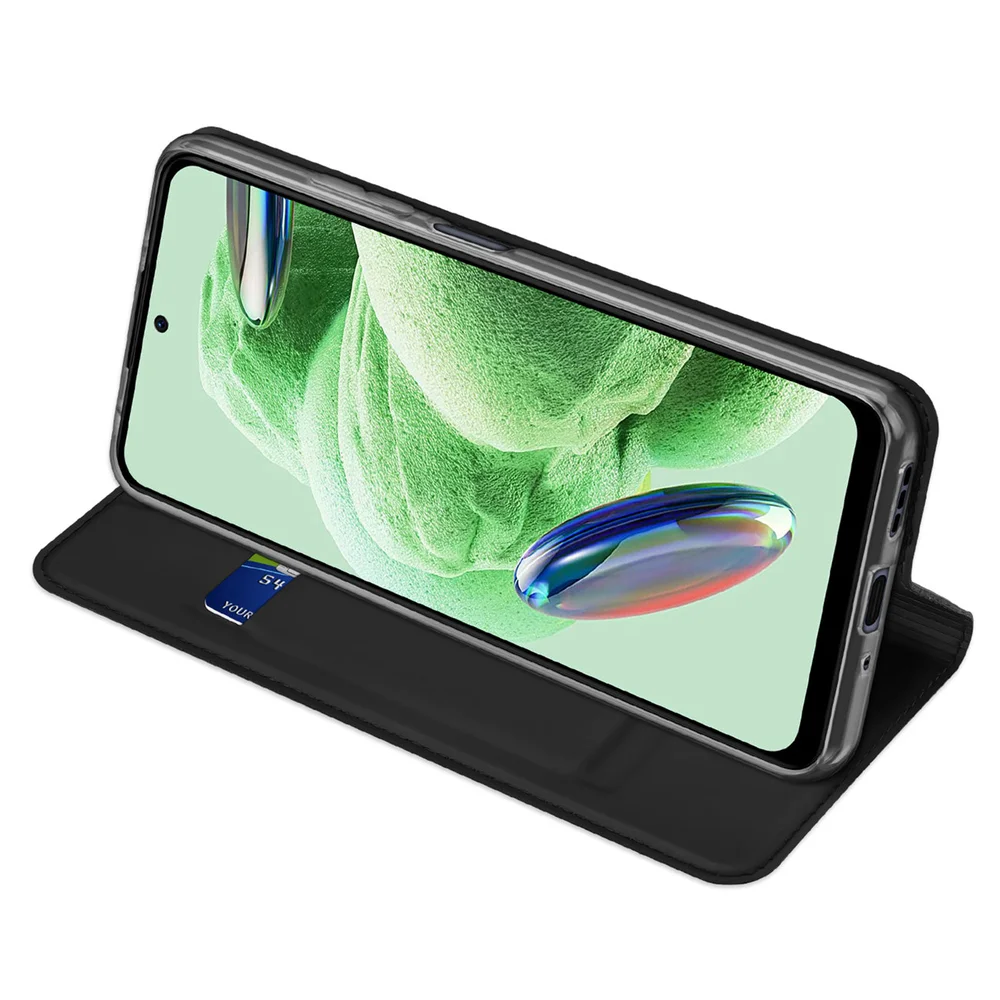 Prémiové flipové pouzdro DUX DUCIS SKIN na mobil Xiaomi Redmi Note 12 5G / Poco X5 5G černé