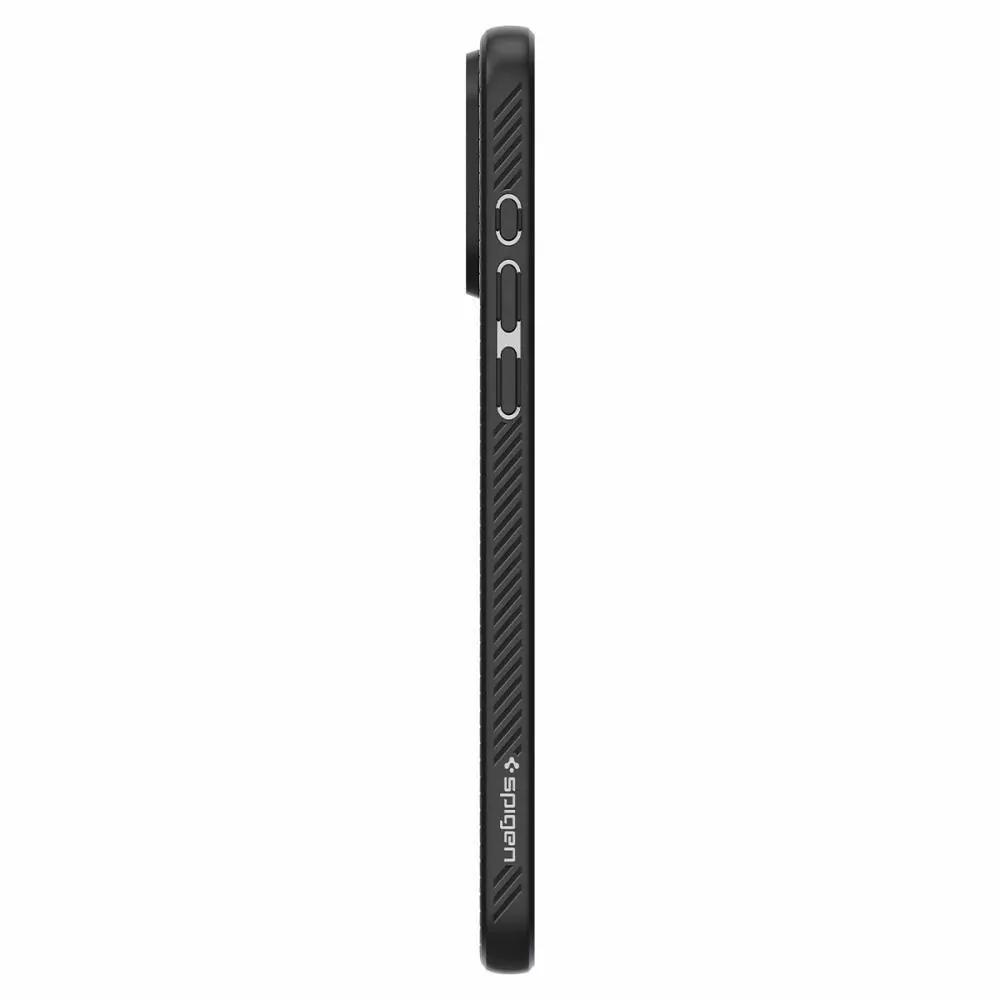 Silikonové pouzdro SPIGEN Liquid Air na mobil Apple iPhone 15 Pro Černé