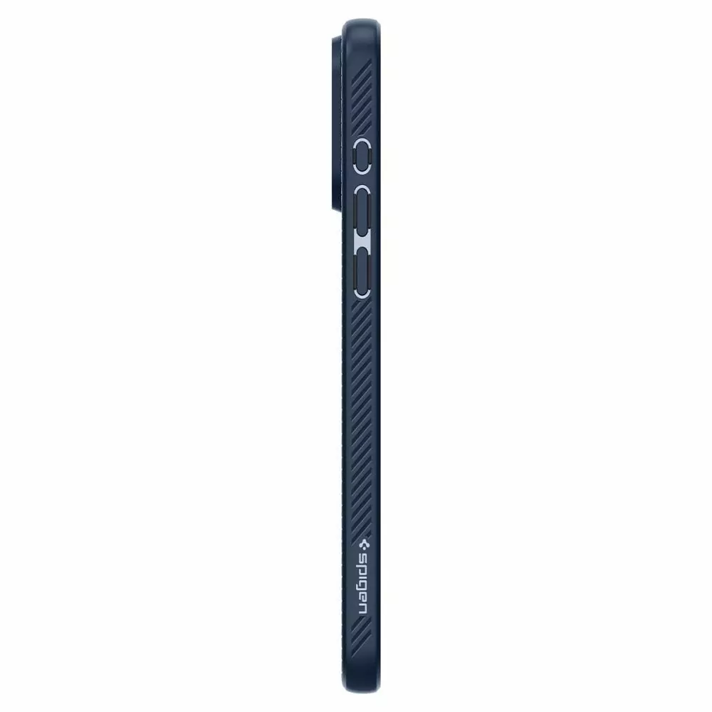Silikonové pouzdro SPIGEN Liquid Air na mobil Apple iPhone 15 Pro Modré