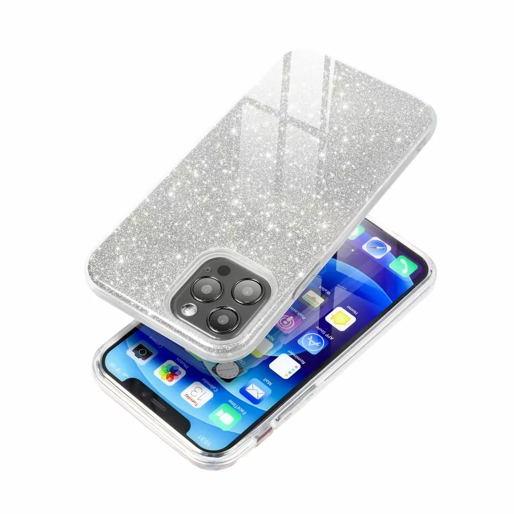 Třpytivé pouzdro Coolcase Shining na mobil Samsung Galaxy A25 5G Silver