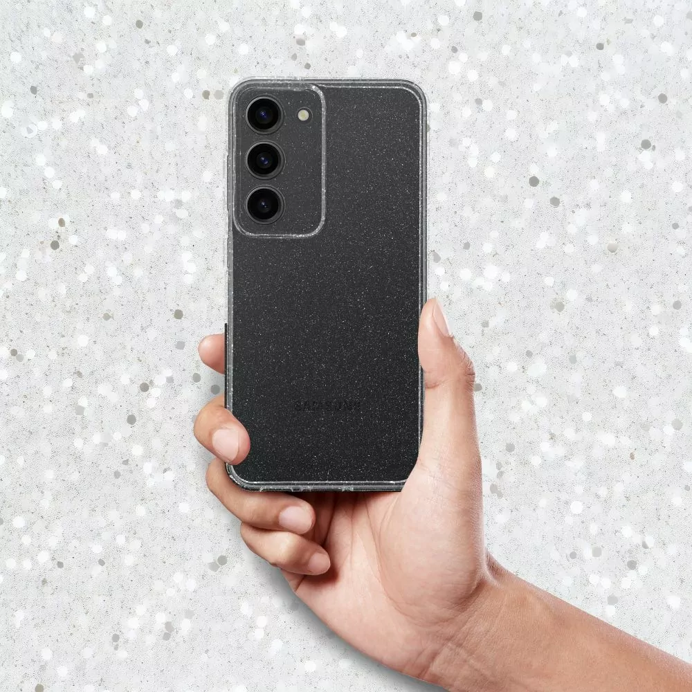 Pevné silikonové pouzdro 2mm BLINK na mobil Samsung Galaxy A25 5G Třpytkové čiré