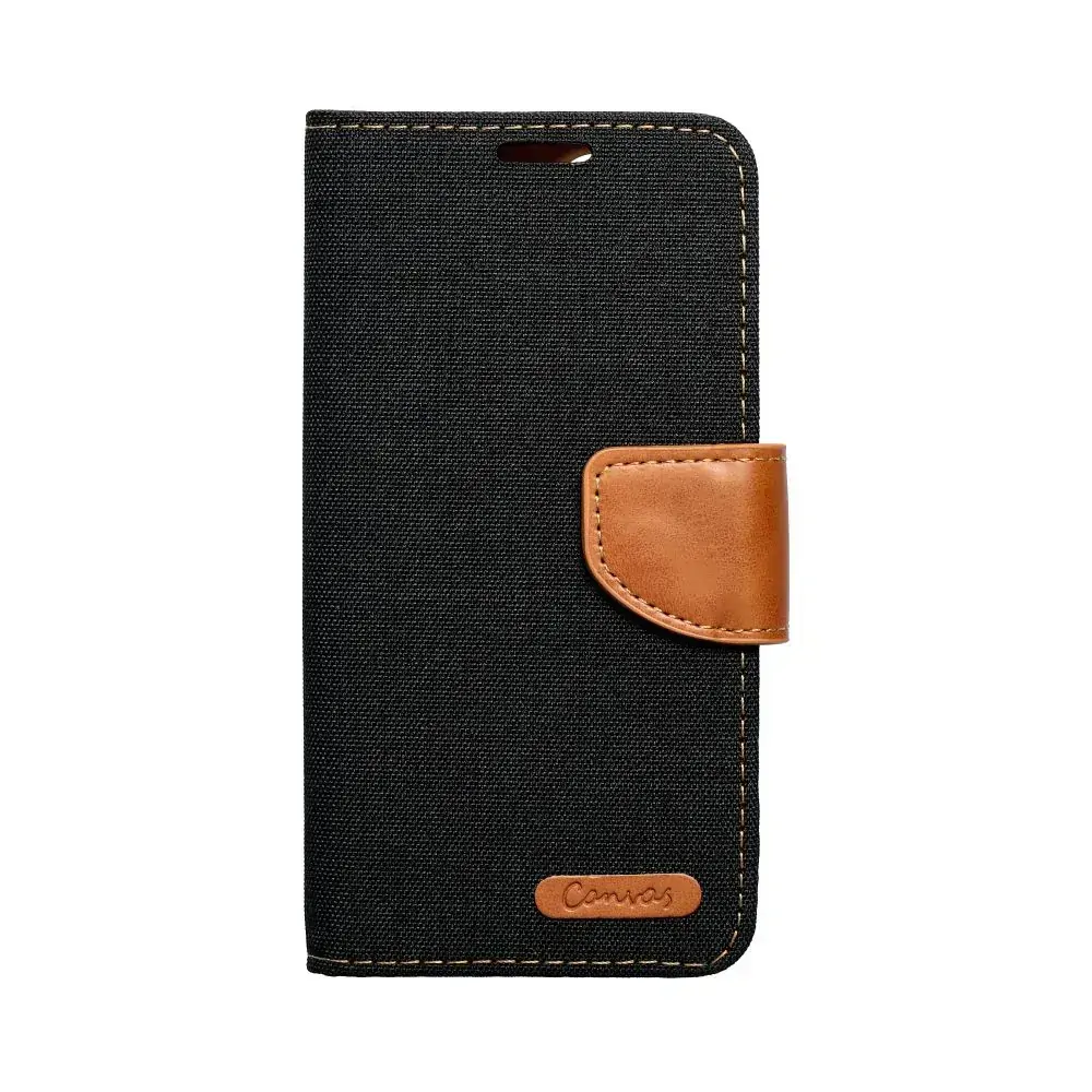 Luxusní flipové pouzdro Coolcase Canvas pro Samsung Galaxy A35 5G černé