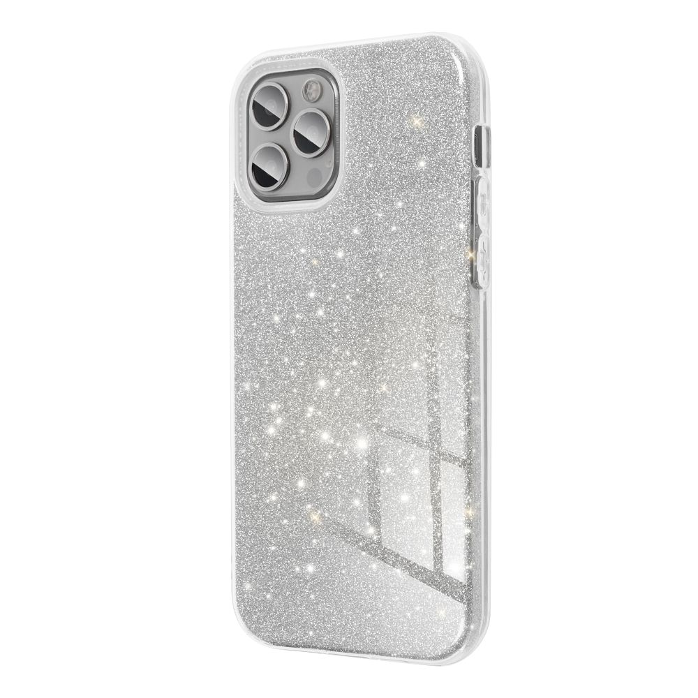 Třpytivé pouzdro Coolcase Shining na mobil Samsung Galaxy A05s Stříbrné