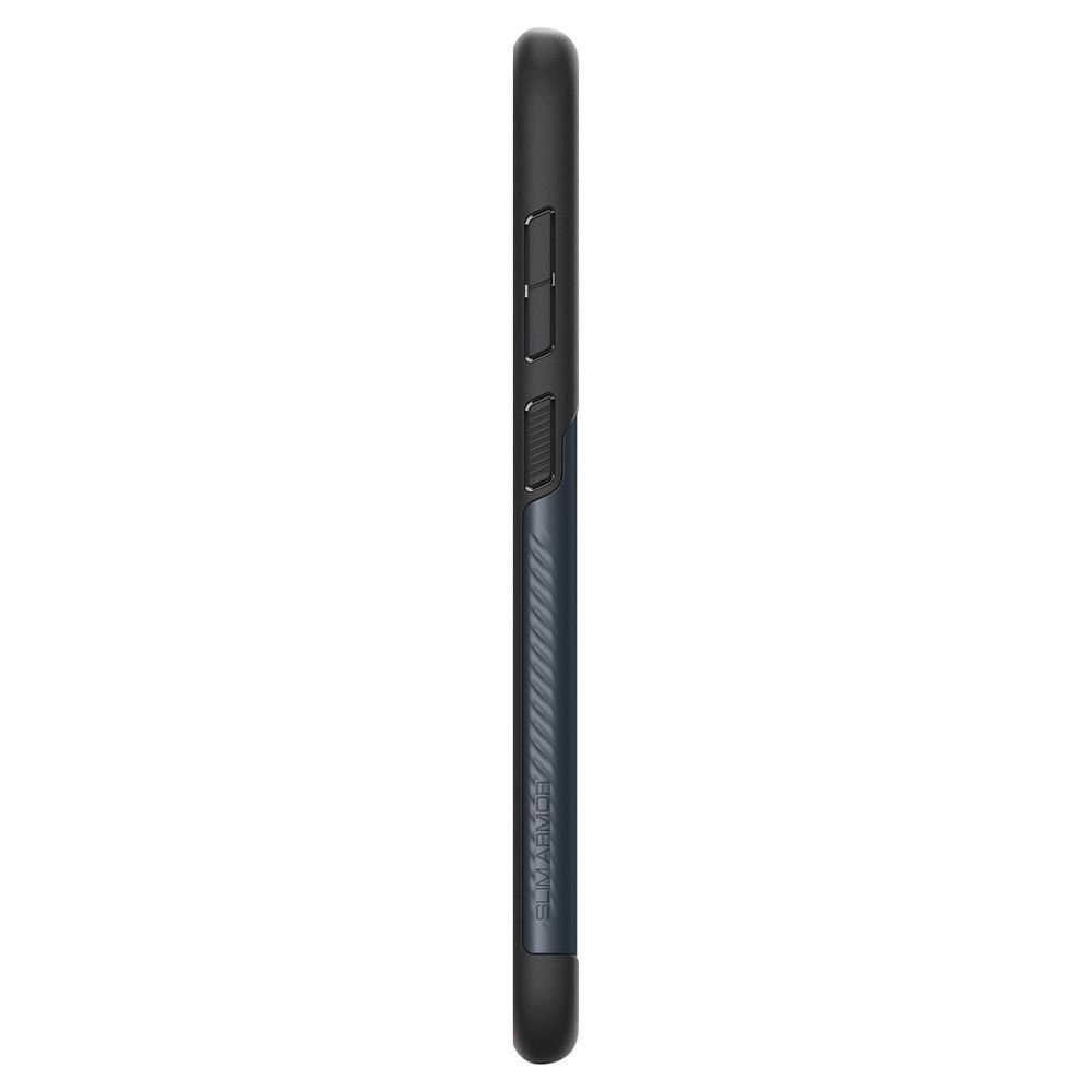 Odolné silikonové pouzdro SPIGEN Slim Armor na mobil Samsung Galaxy S23 FE se stojánkem - Metal slate
