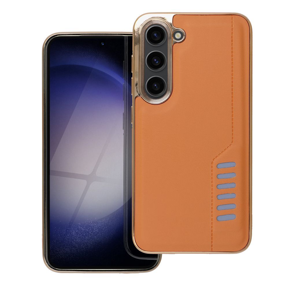Silikonové pouzdro Coolcase Milano - Samsung Galaxy A05s Hnědé