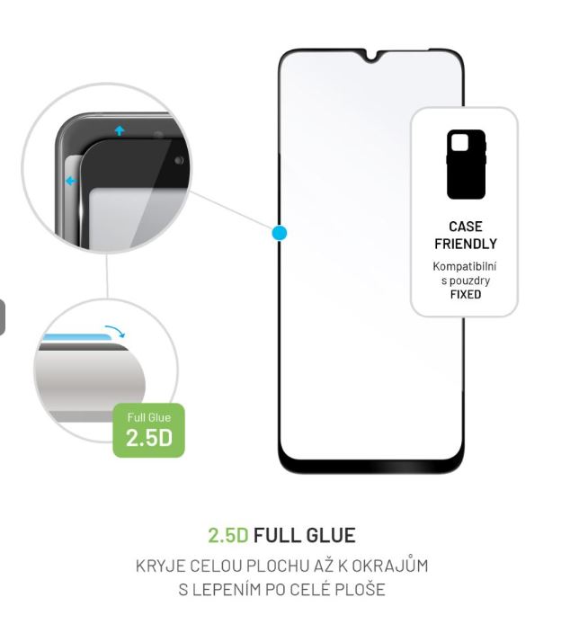 Ochranné sklo FIXED pro Xiaomi Redmi A3 / POCO C61, černé (8591680168484)