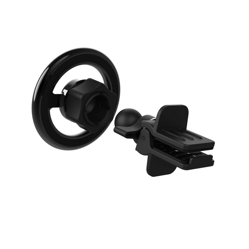 Univerzální magnetický kovový držák FIXED MagMount Vent do mřížky ventilace s podporou MagSafe, černý