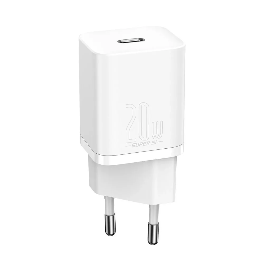 Rychlá nabíječka Baseus 20W + Lightning kabel – bílá