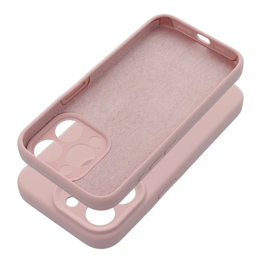 Silikonové pouzdro Coolcase SILICONE 2mm - Apple iPhone 15 Pro Pískově růžové