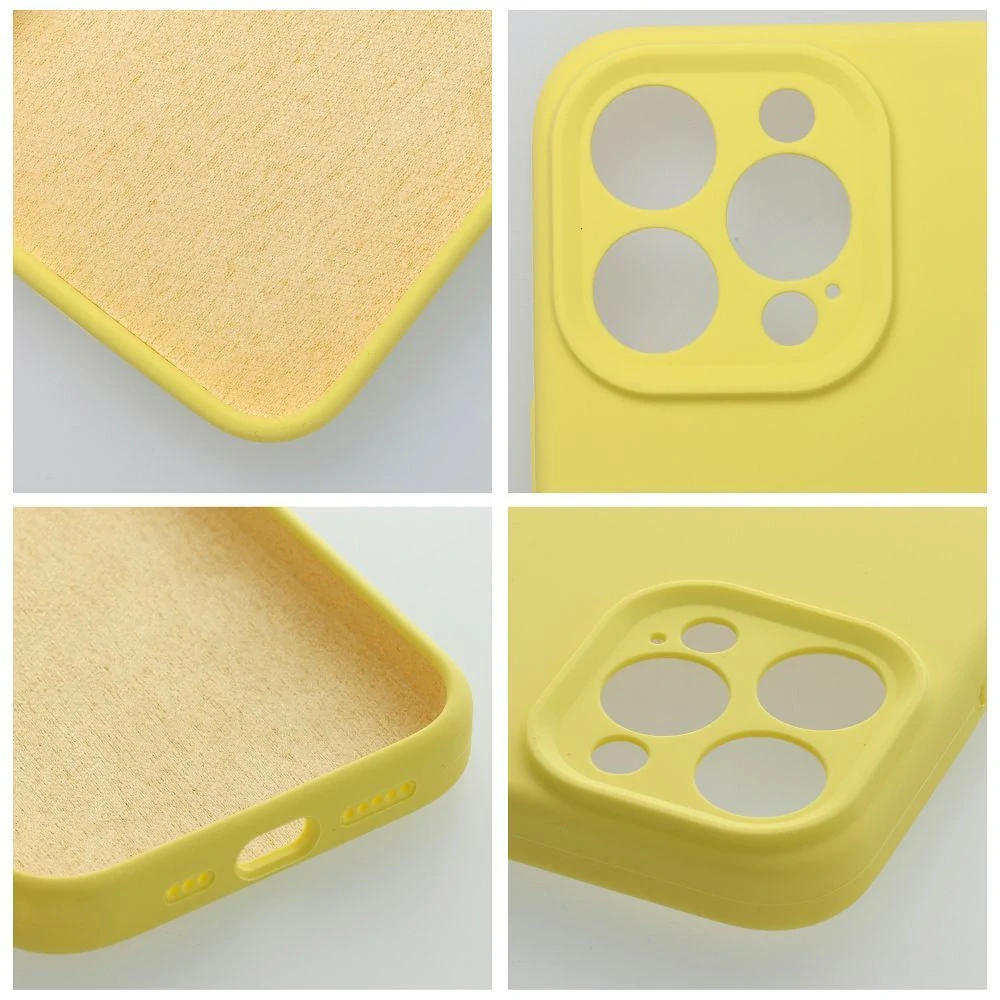 Silikonové pouzdro Coolcase SILICONE 2mm - Apple iPhone 15 Pro Šťavňatě žluté