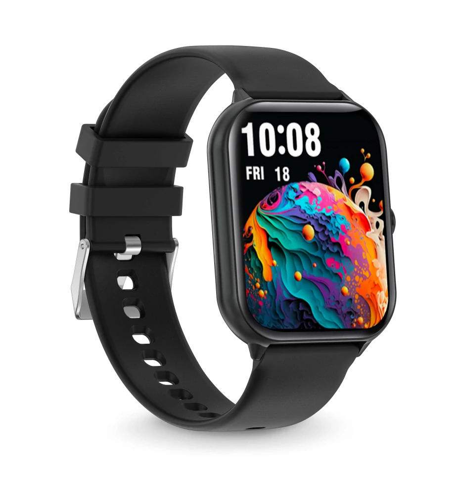 Chytré hodinky Aligator Watch GO, 1,96", IP 67 - černé