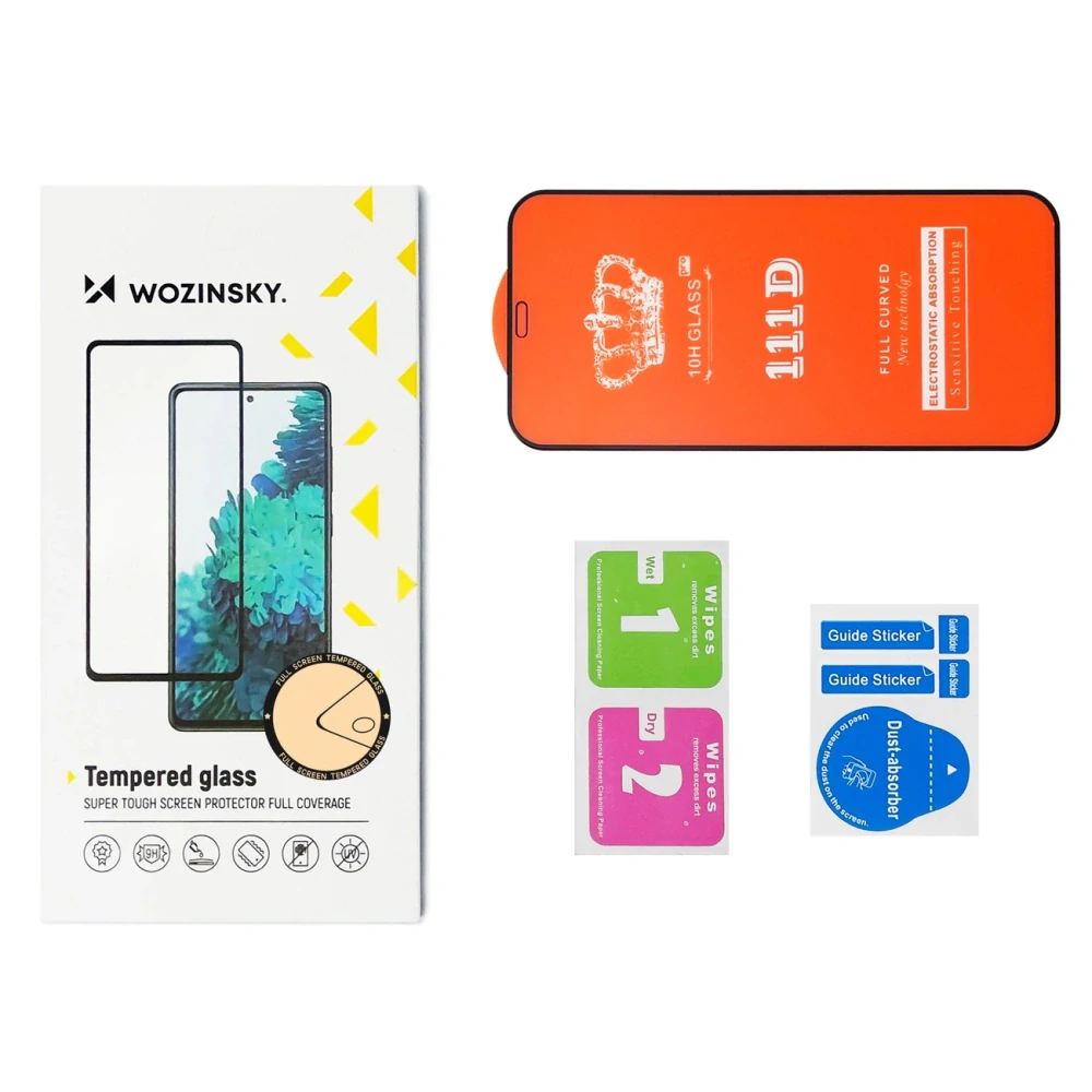 Ochranné sklo Wozinsky pro Xiaomi Redmi 13 na celý displej, černé (5907769362361)