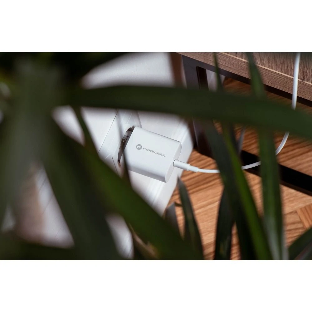 Forcell F-Energy 25W USB-C Rychlonabíječka - bílá