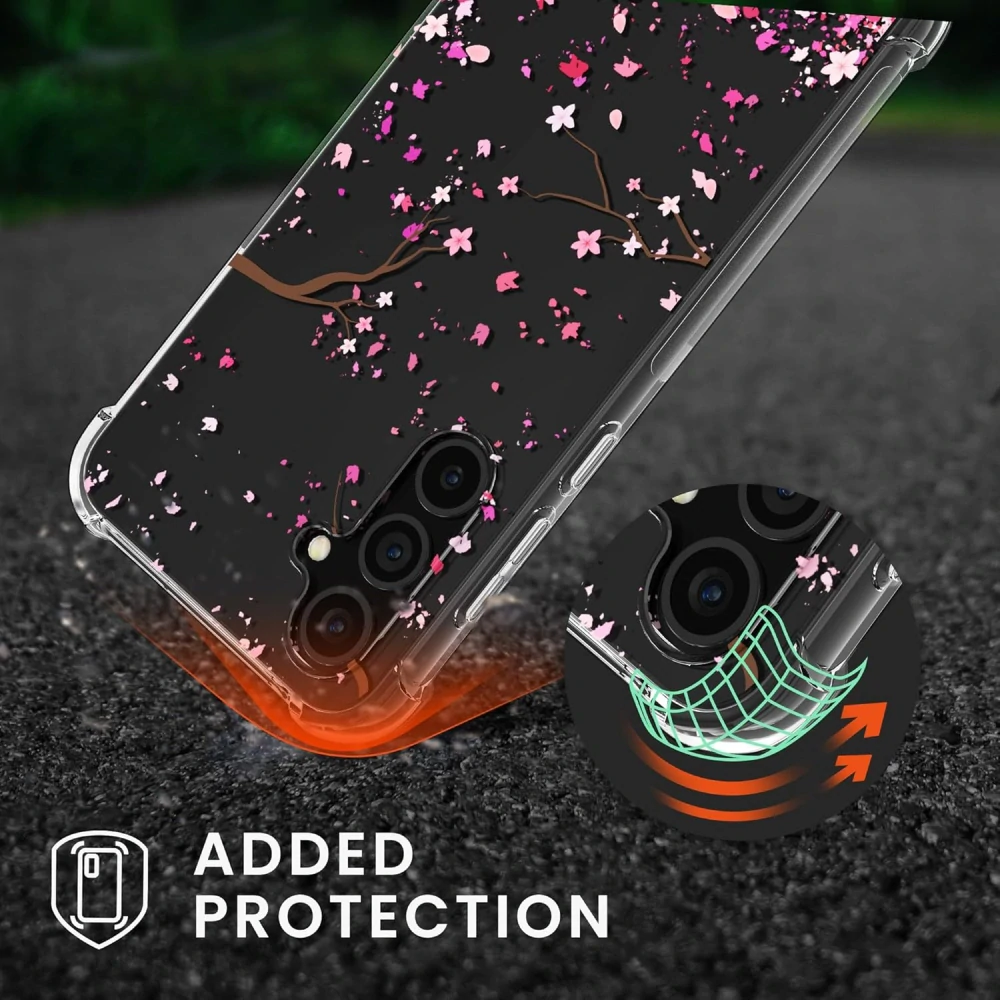 Crossbody pouzdro kwmobile - Samsung Galaxy A35 5G s popruhem - Cherry blossoms