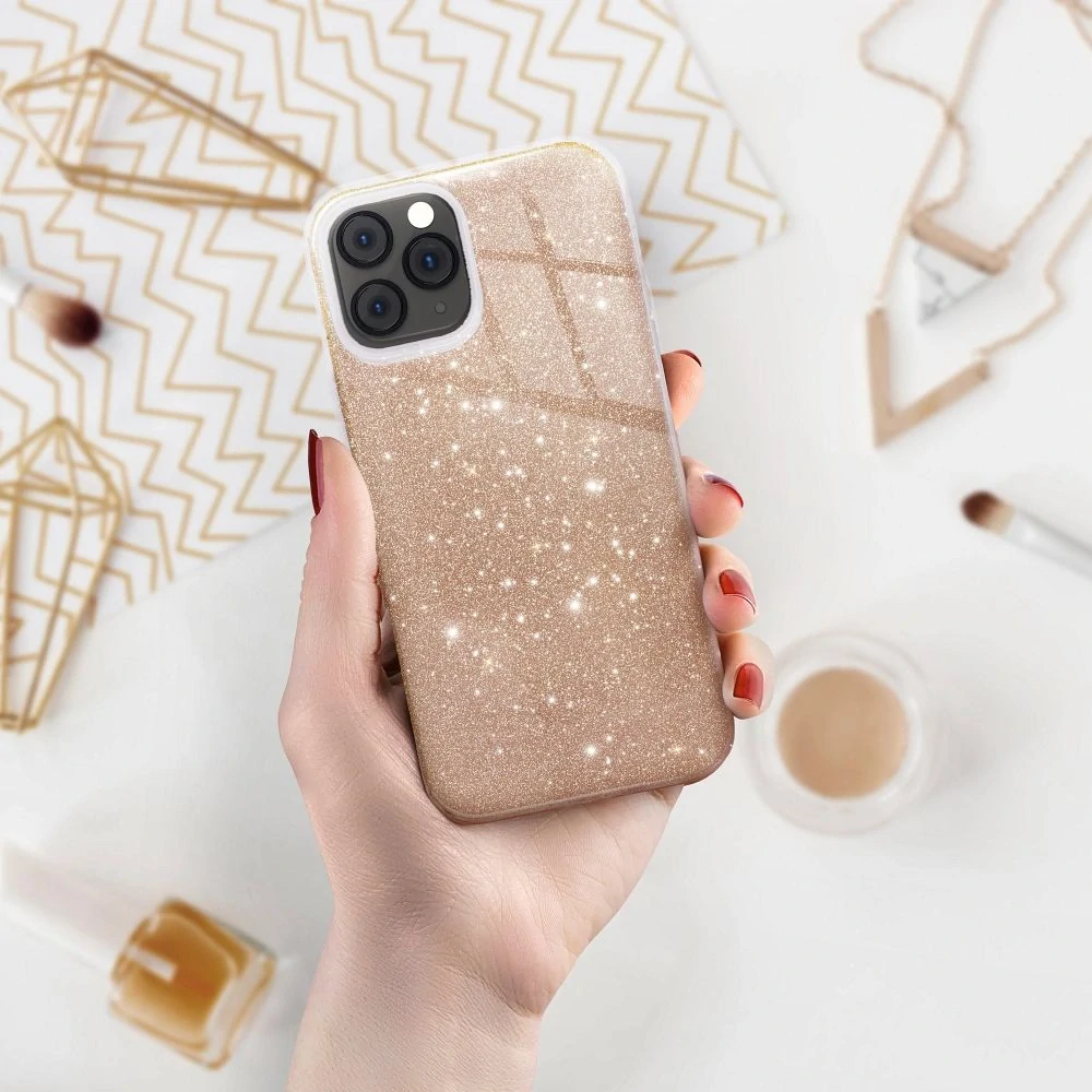 Třpytivé pouzdro Coolcase Shining - Samsung Galaxy S24 FE - Gold