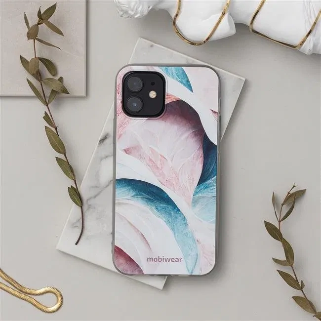 Silikonové pouzdro Mobiwear na mobil Motorola Moto G62 5G - B003F Růžový a zelenkavý mramor - VÝPRODEJ