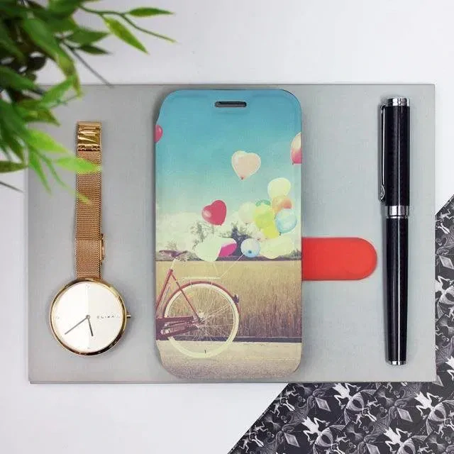 Knížkové flip pouzdro Mobiwear - Xiaomi Redmi 9T / Poco M3 - M133P Bicykl a balónky - VÝPRODEJ