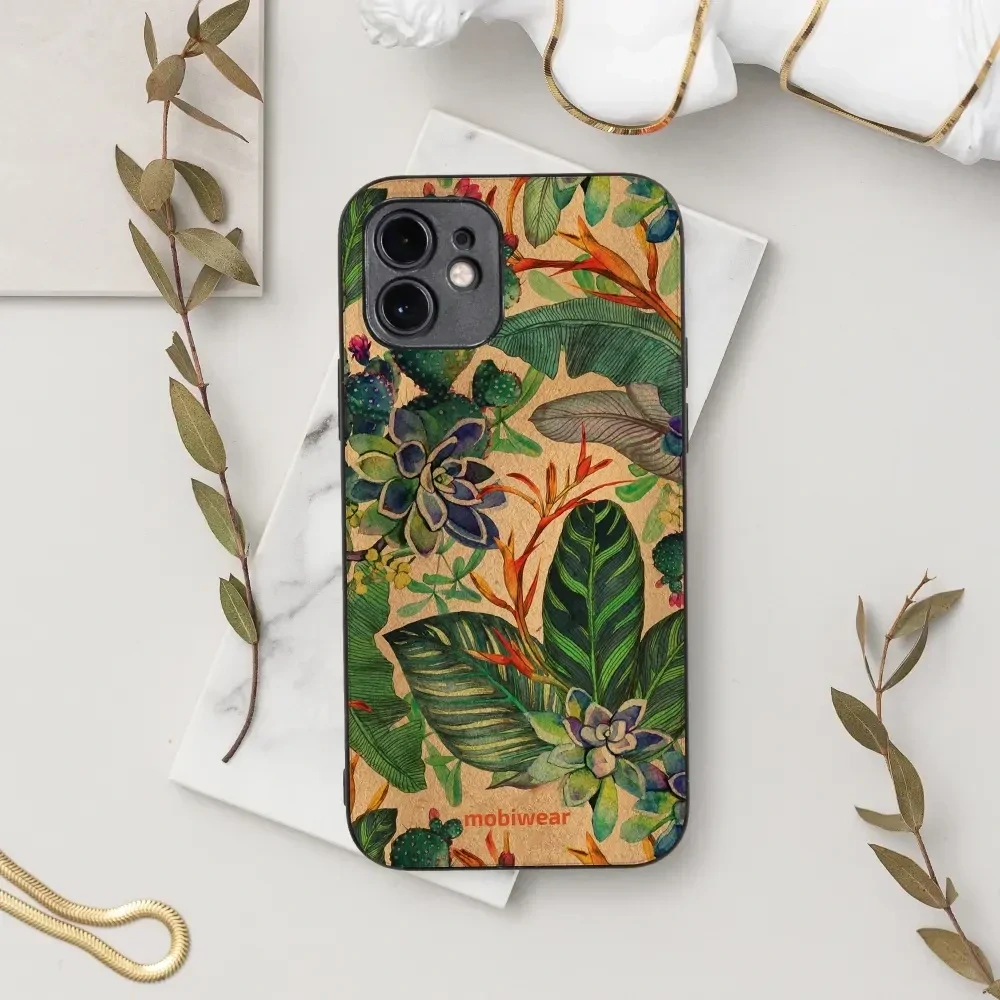 Lesklý kryt Mobiwear Glossy - Apple iPhone 13 Pro - G036G - Sukulenty