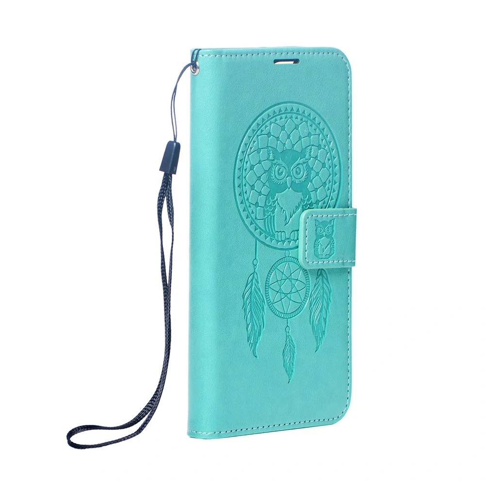 Flip pouzdro MEZZO Book Samsung Galaxy S25 – lapač snů zelené